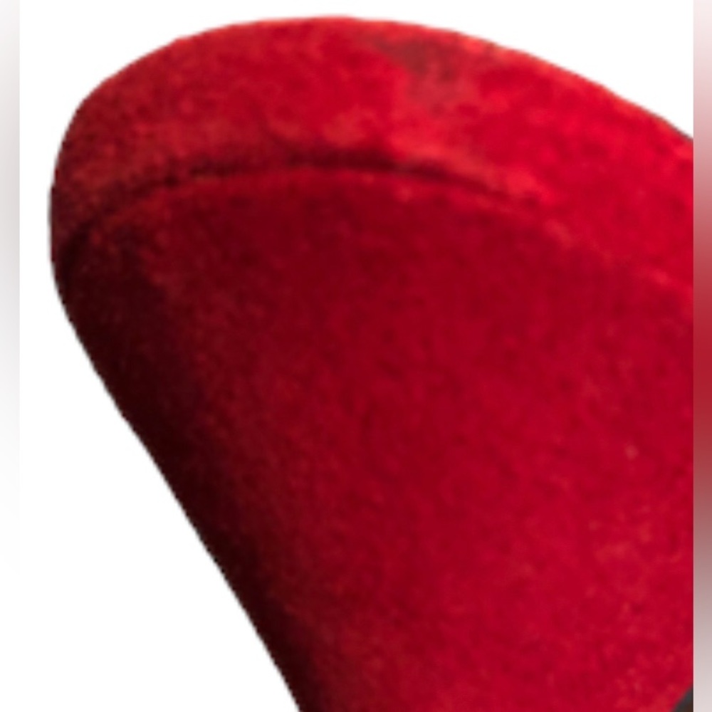 NATURALIZER‎ - Women’s Red Suede Leather Mary Jane Mule Slides Pump - Size 8M - Picture 11 of 15